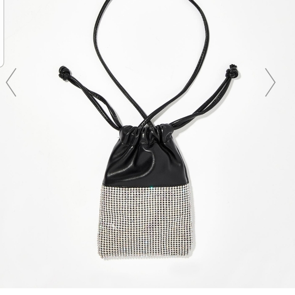 New dolls kill blinged rhinestone drawstring bag - Picture 3 of 4